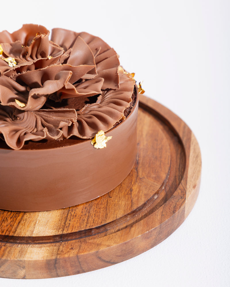 Belgian Chocolate Fudge Cake (Eggless)